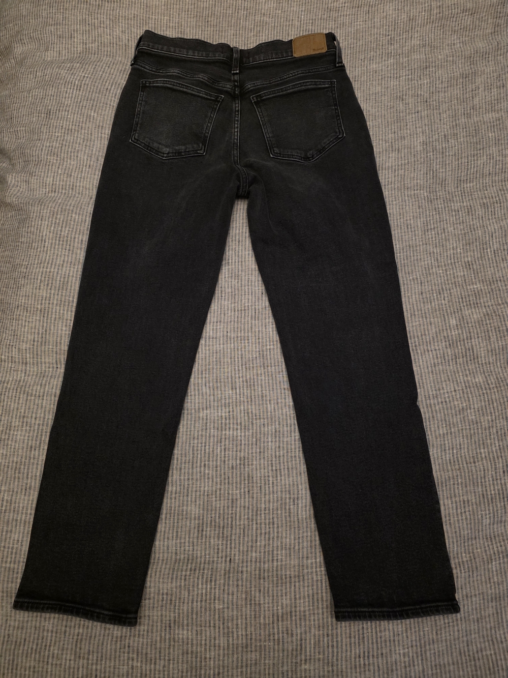 Madewell Black The Perfecr Vintage Straight Leg Jeans Size 28 - Picture 7 of 8